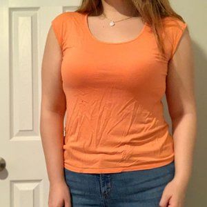 a.n.a a new approach Business Casual Orange Top